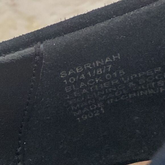 Steve Madden Sabrinah Sleek Black Suede Leather Kitten Heel Pointed Toe Pumps - Picture 11 of 12